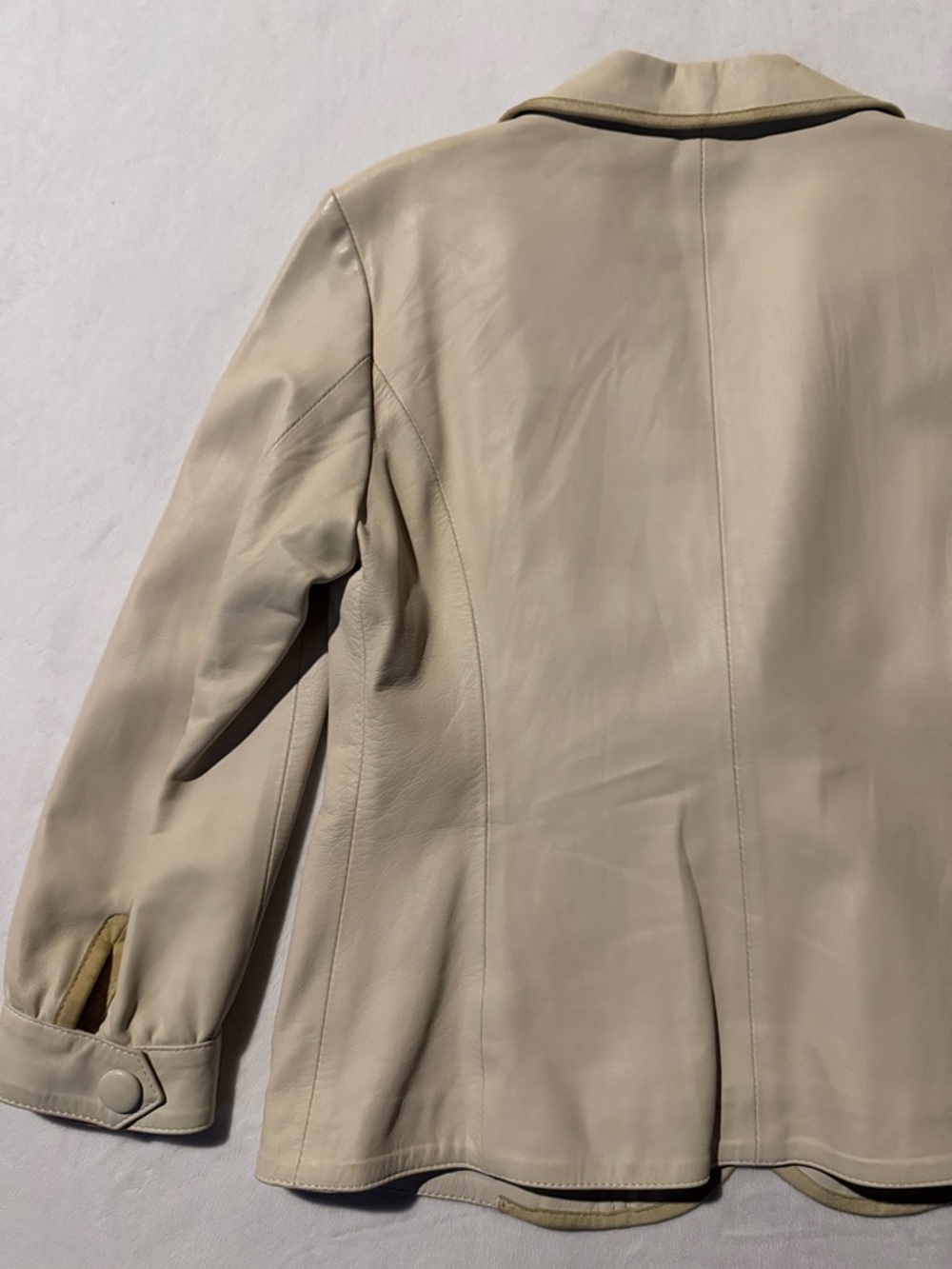 Cristiano Di Thiene soft Italian made leather blazer Vintage - Picture 10 of 11
